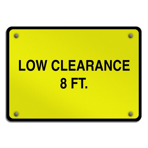 Horizontal metal sign low - metal,