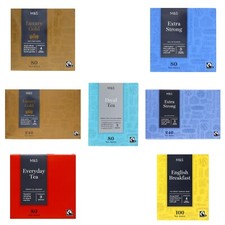 English Tea Selection- Breakfast / Black / Gold / Decaffinted Tea Bags M&S Tea
