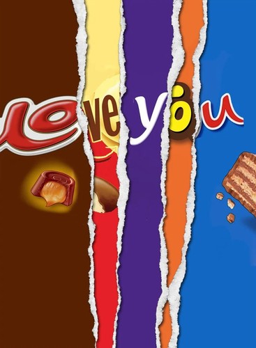 Love you chocolate bar - love,