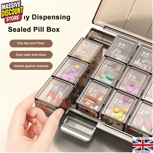 Weekly pill box 7 - box, day