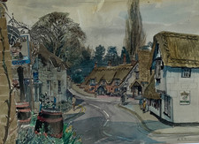 VINTAGE WATERCOLOUR PAINTING