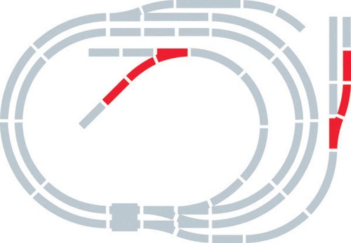 Hornby r8226 gauge track - oo,