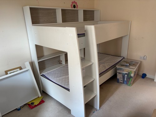 Bunk beds with mattresses - with,