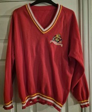 Original Vintage Liverpool FC V Neck Jumper 'Supporters All Over The World' RARE