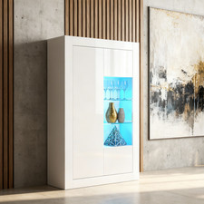 Display Cabinet White Matt &