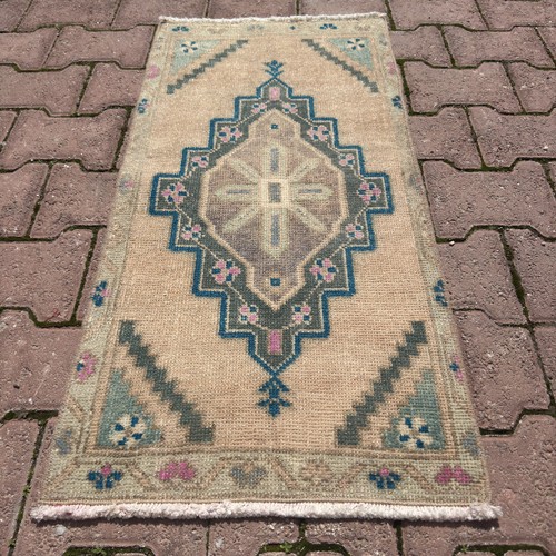 Beige teal 2x3 - teal, vintage