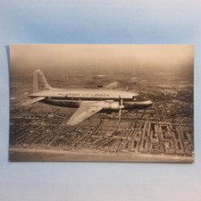 Aircraft Postcard Real Photo C1950 Vickers Viking Airwork London Over Brighton