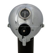 LUCAS TYPE MU42 6 1/2" CHROME HEADLAMP CLASSIC MOTORCYCLES & BOBBER CHOPPER ETC