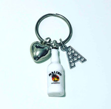 MALIBU personalised keyring - gift friend - Malibu bottle
