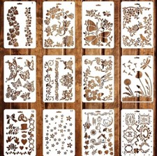 Reusable Art Stencils. Various Designs. Drawing. Painting. Decorating. 26x17.8cm
