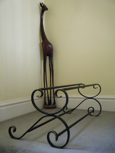 Wrought iron shoe rack - wrought,