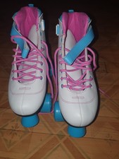 SFR Vision II Kids Quad Roller Skates - White Blue