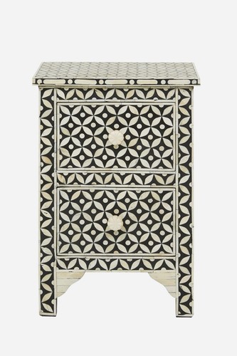 Black bone inlay - black,