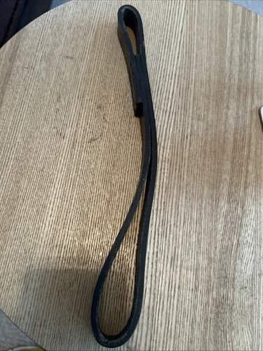 Police black leather strap - leather,