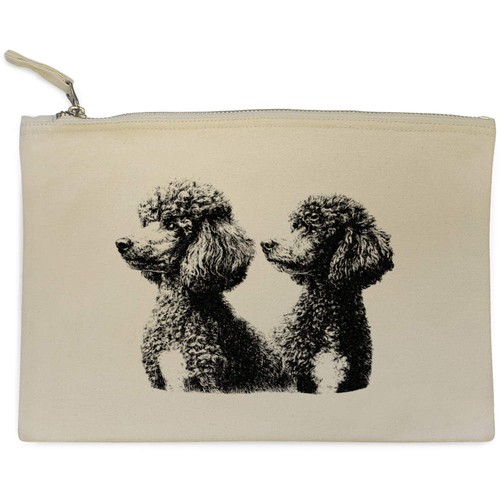 Two french poodle dogs - french,