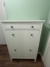 IKEA HEMNES Shoe Cabinet, 2 Compartments and 1 Drawer