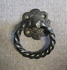 RECLAIMED VINTAGE LARGE & HEAVY IRON GOTHIC / CHURCH STYLE DOOR HANDLE