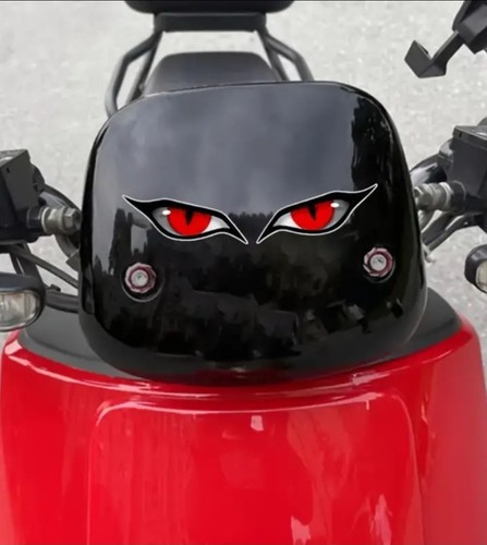 Red devil monster eyes - red,