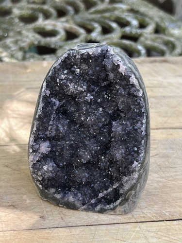 Amethyst black purple - black, cluster