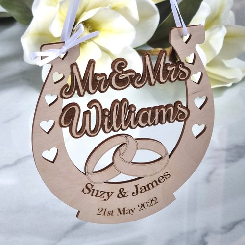 Wedding horseshoe personalised - horseshoe,