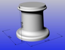 Model boat fitting capstan - model,