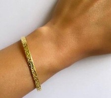 Thin Gold Bangle, Thin Gold