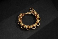 9ct Gold Filled | 20mm Ornate Belcher Bracelet | 8" Chunky Bold Luxury Wristwear