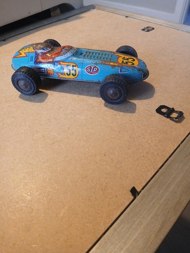Japanese tin plate racing car - japanese,