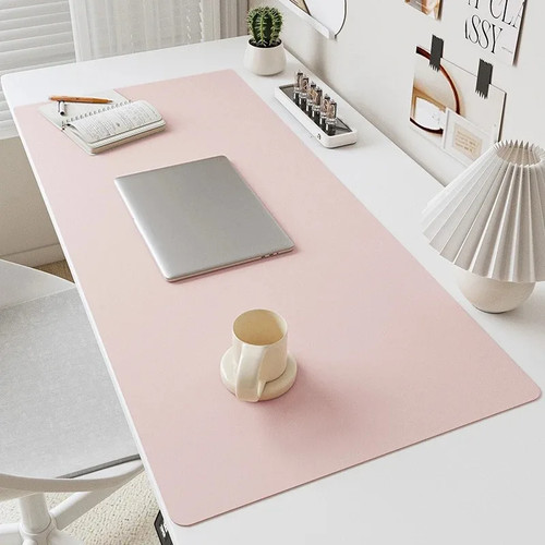 Leather desk mat - mat, pad
