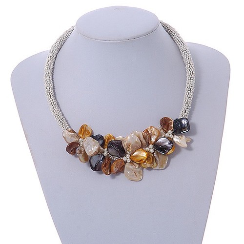 Brown yellow grey glass - yellow/,