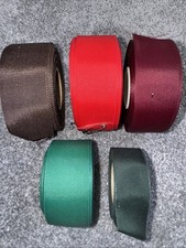 Petersham Ribbon Assorted Colours And Sizes X 5