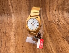 NOS  ZODIAC OLYMPOS 6136133168 Gold Plated Cal61A Automatic In Original Box