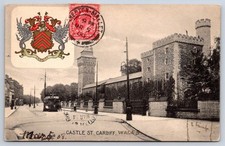 Antique CARDIFF Wales Castle