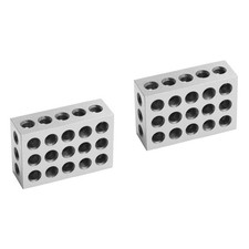  2 Pieces Vise Parallel Pad Milling Machine Metal Contours Block Hollow Blocks