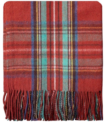 Tartan blanket picnic rug - rug, wool