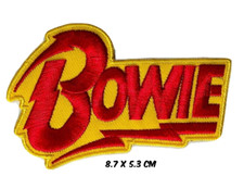 BOWIE MUSIC BAND Rock Punk Band Rock- Embroidered Iron On Sew On Patch Badge