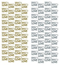 With Love Peel Off Stickers