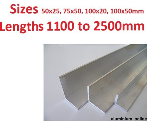 Aluminium angle unequal - angle, x