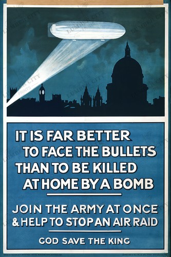 Wwi 1915 zeppelin air - wwi, raid