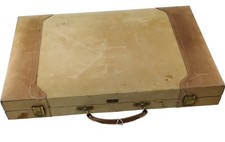 Harrods Vintage Backgammon Set Board Game Travel Case Classic Dice