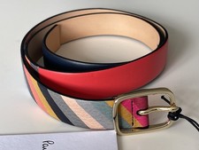 PAUL SMITH WOMEN’S BRIGHT SWIRL MULTICOLOURED LEATHER BELT MEDIUM NWT RRP £139