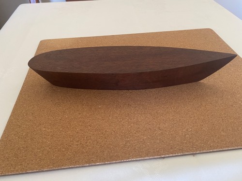 Vintage wooden pond yacht hull - vintage,