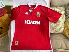Canterbury British Lions 2025 Red Supporters Rugby Shirt Brand New With Tag Mint