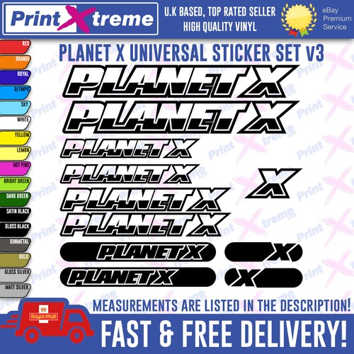 Planet generic vinyl decals - x,