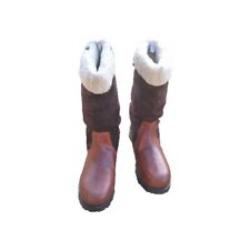  Horka Unisex Winter Snow Boots Leather Suede Rider Long Thermal Outdoor Shoes(2