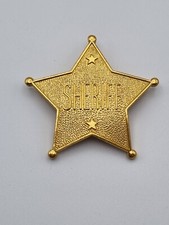 Vintage Goldtone Metal Sheriff