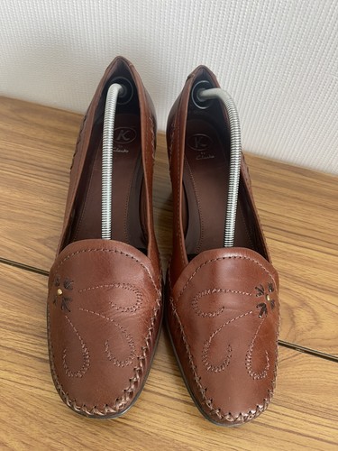 Clarks court shoes leather - k,