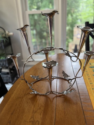 Antique silver plate epergne - plate,