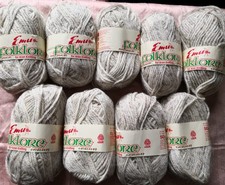 EMU FOLKLORE for Aran Knitting (96% wool ) 9 x 50g in natural