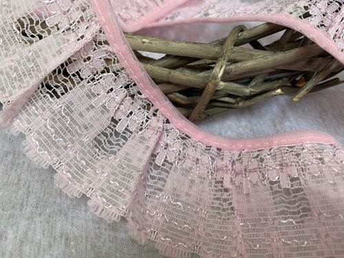 Baby pink gathered - pink, frilled